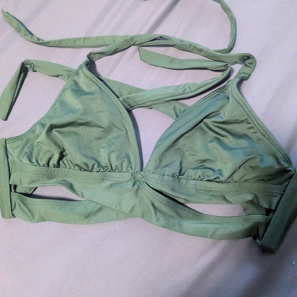 Green Bikini Top